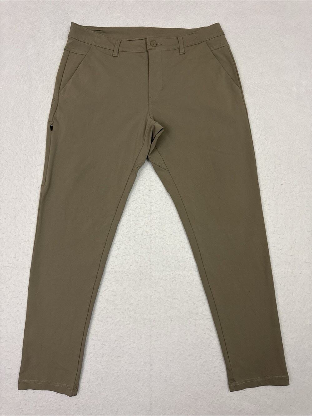 BYLT Everyday Pant 2.0 Men’s 34 Fawn Skinny Fit Stretch Performance Pants